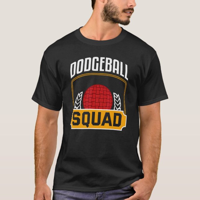 Dodgeball Squad Shirt Funny Dodgeball Team Dodgeba T Shirt (Framsida)