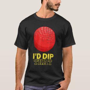 Dodgeball Team Player Boll Games jag skulle avfärd T Shirt