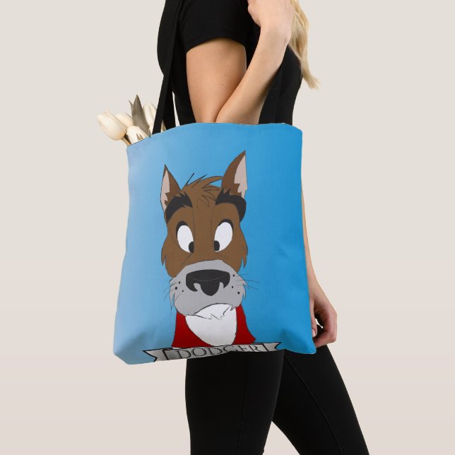 Dodger The Dog Tote Bag Tygkasse (Närbild)