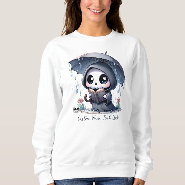 Dödgrävaren Bokälskare, Anpassad Bokklubb T Shirt (Framsida)