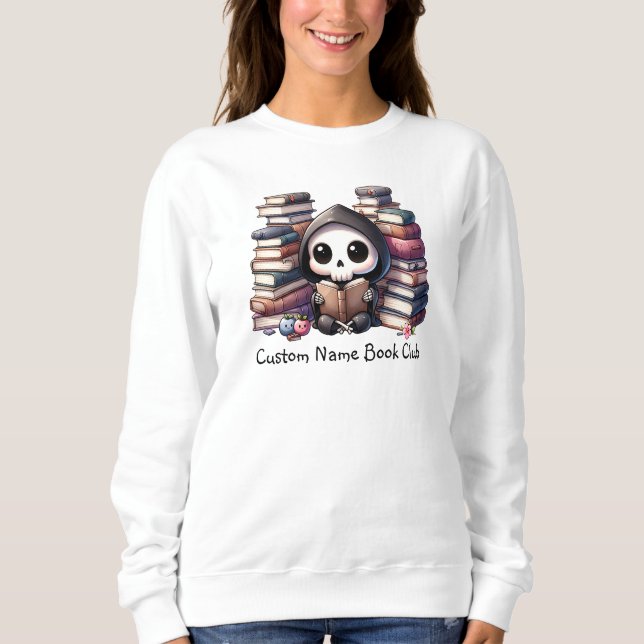 Dödgrävaren Bokälskare, Anpassad Bokklubb T Shirt (Framsida)
