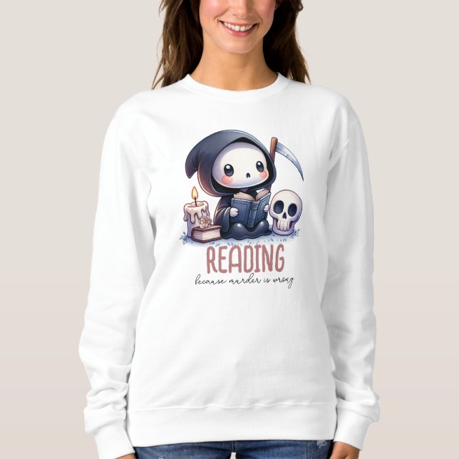 Dödgrävaren Bokälskare, Anpassad Bokklubb T Shirt (Framsida)