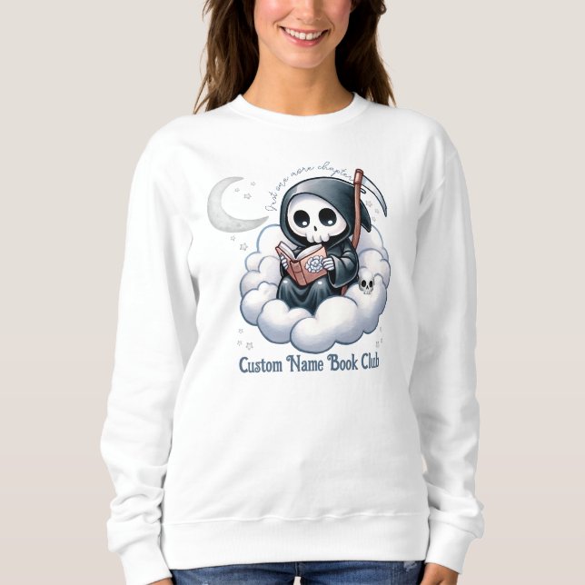 Dödgrävaren Bokälskare, Anpassad Bokklubb T Shirt (Framsida)