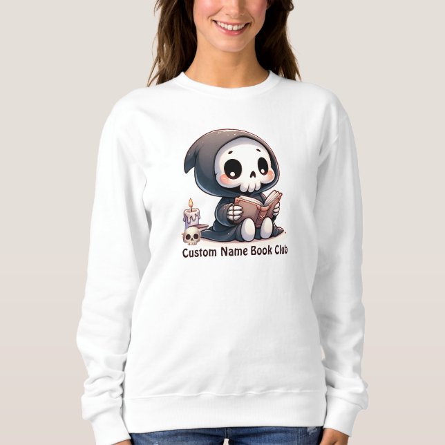 Dödgrävaren Bokälskare, Anpassad Bokklubb T Shirt (Framsida)