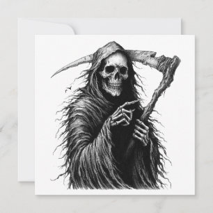 Dödgrävaren Halloween-kostym Festinbjudan Julkort