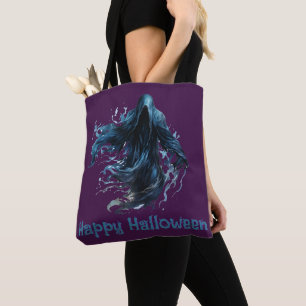 Dödgrävaren Mörklila God Halloween Tygkasse
