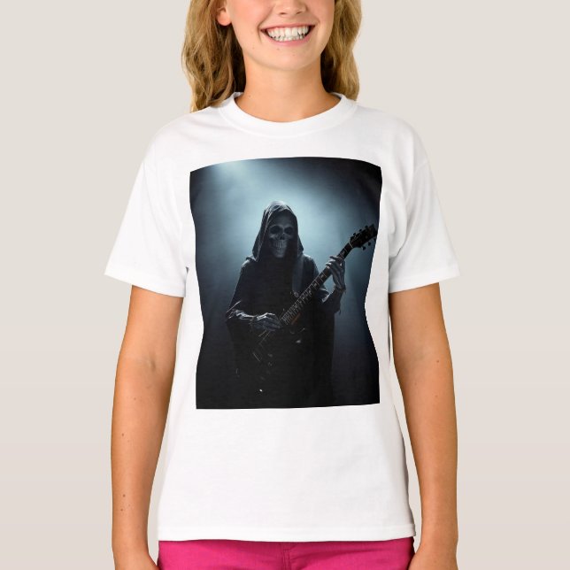 Dödgrävaren på scen med gitarr t shirt (Framsida)