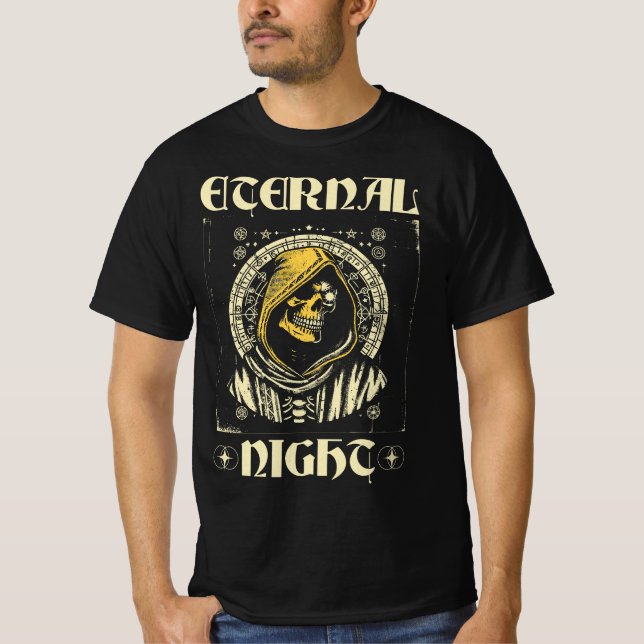 Dödgrävarens ljus - Evig natt T-shirt (Framsida)
