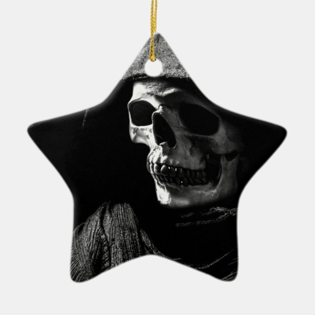 Dödgrävarskalle Julgransprydnad Keramik (Framsidan)