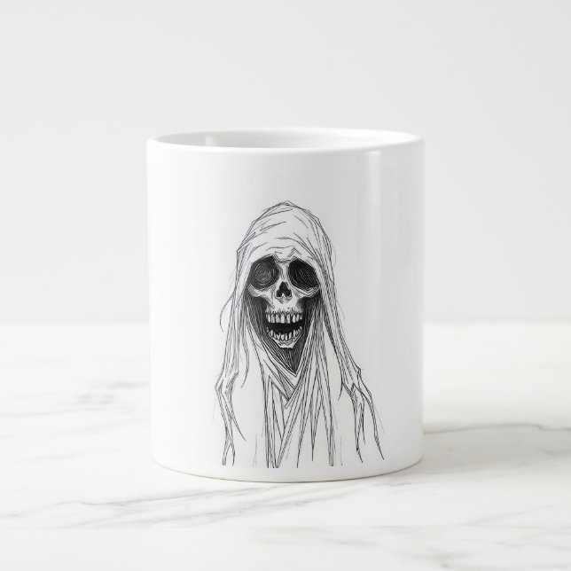 Dödgrävarskelett Jumbo Mugg (Framsidan)