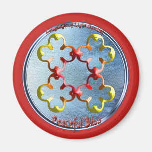 Dödla på symbolen Peacnice Bliss Magnet