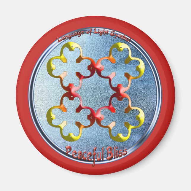 Dödla på symbolen Peacnice Bliss Magnet (Framsidan)