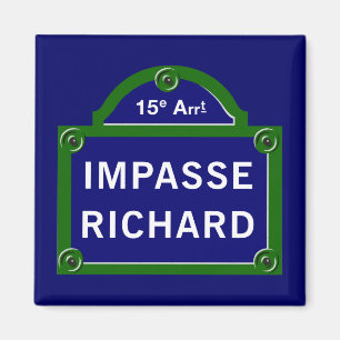 Dödläget Richard, den Paris gatan undertecknar Magnet