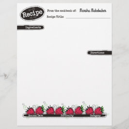 Dodle jordgubbe frukt bakverk recept letterhead