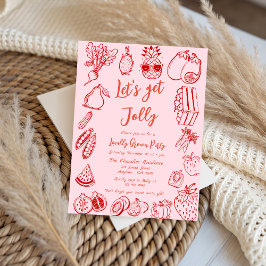 Dodle Locally Grown Farmers Market Baby Shower Inbjudningar