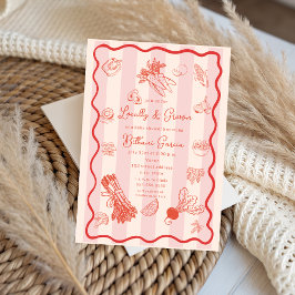 Dodle Locally Grown Farmers Market Baby Shower Inbjudningar
