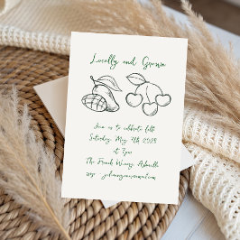 Dodle Locally Grown Farmers Market Baby Shower Inbjudningar