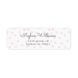  Dodle-snurrande modern returadress Etikett