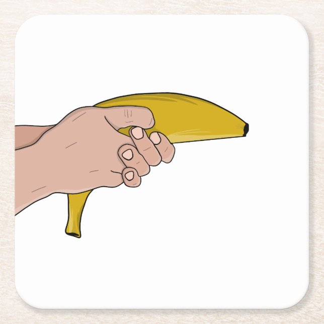 Dödlig banan underlägg papper kvadrat (Framsidan)