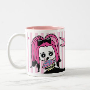 Dödlig Cute™ Delilah muffin Time Två-Tonad Mugg