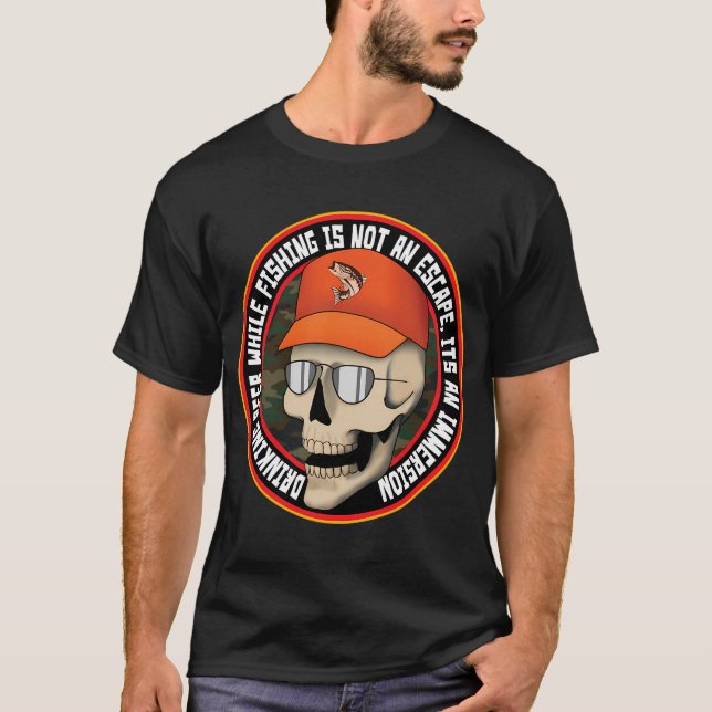 Dödlig fiskare t shirt (Framsida)
