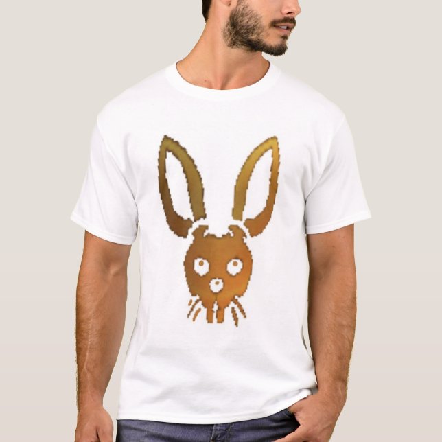 Dödlig kaninvapensköld (svarten) tee shirt (Framsida)