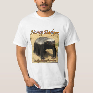 Dödlig vild honey badgerskjorta tee shirt