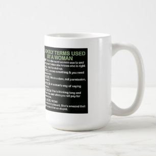 dödliga 5 benämner använt av en kvinna kaffemugg