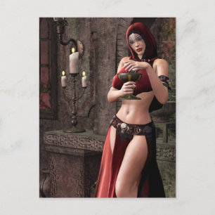 Dödliga libationer Gothic Fantasy Vykort