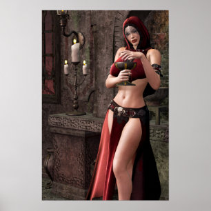 Dödliga libationer gotiic Artwork Poster