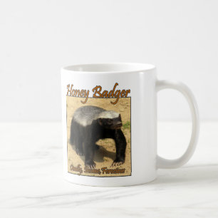 Dödligt sinnessjuk vild honey badgermugg kaffemugg