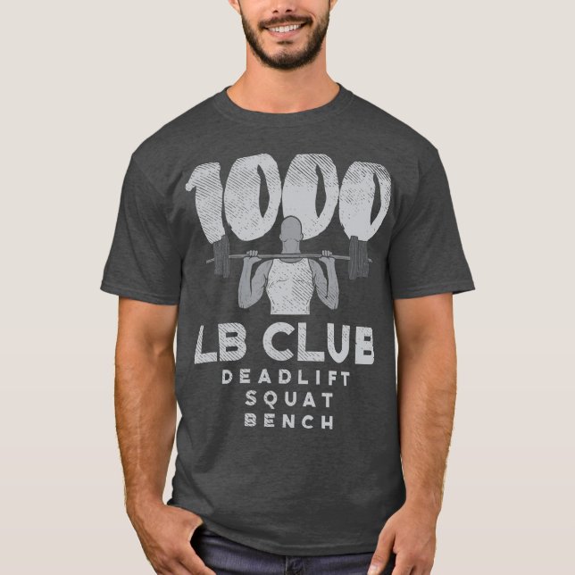 dödlyftande viktning och lustig träning t shirt (Framsida)