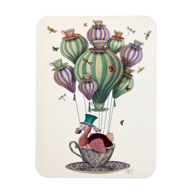 Dodo Balloon with Dragonflies Magnet (Vertikal)