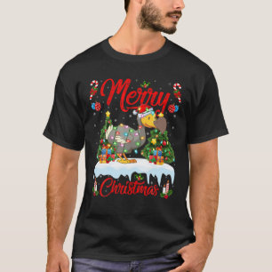 Dodo Bird Älskare Julafton Lighting Santa Hat Dod T Shirt