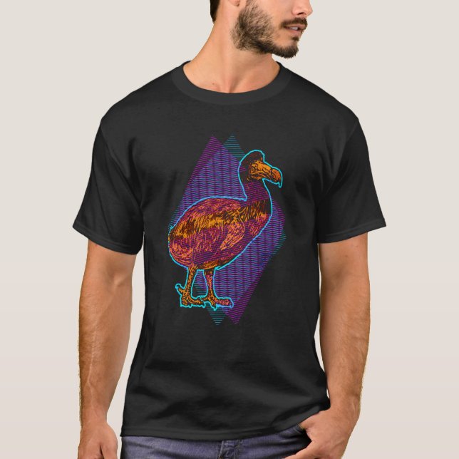 Dodo Bird Extinct Prehistoric Animal Mauritius Col T Shirt (Framsida)