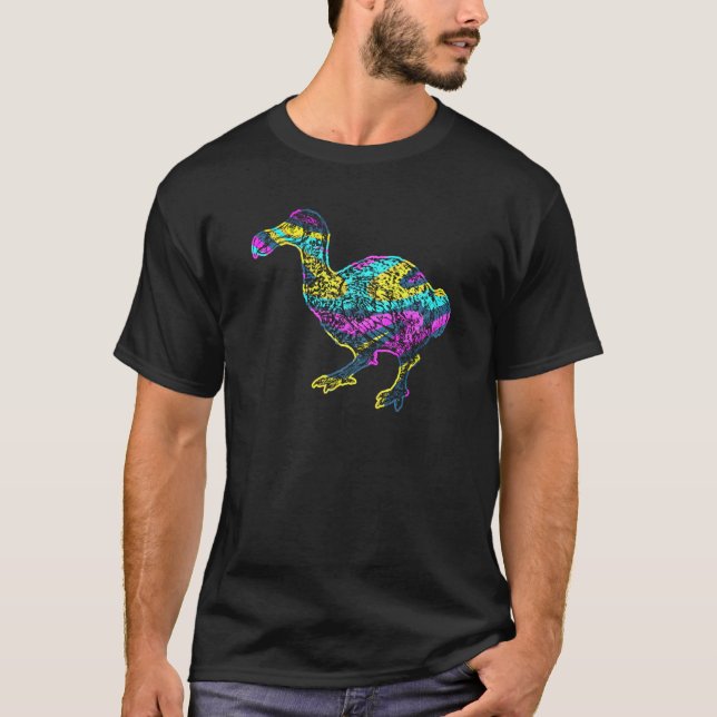 Dodo Bird Extinct Prehistoric Animal Mauritius Col T Shirt (Framsida)