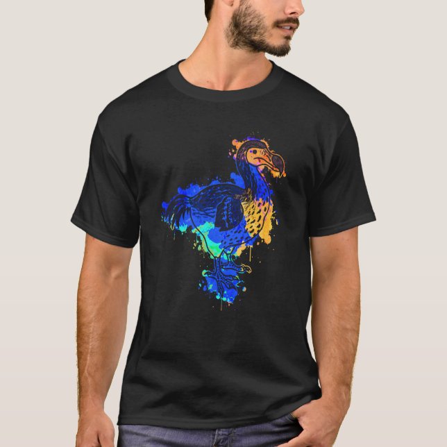 Dodo Bird Extinct Prehistoric Animal Mauritius Col T Shirt (Framsida)