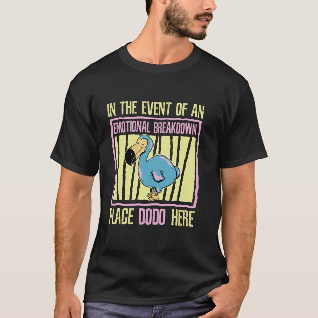 Dodo Bird Funny Mauritius Animals Pet T Shirt (Framsida)