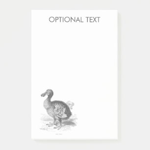 Dodo Bird Illustration Post-it Block