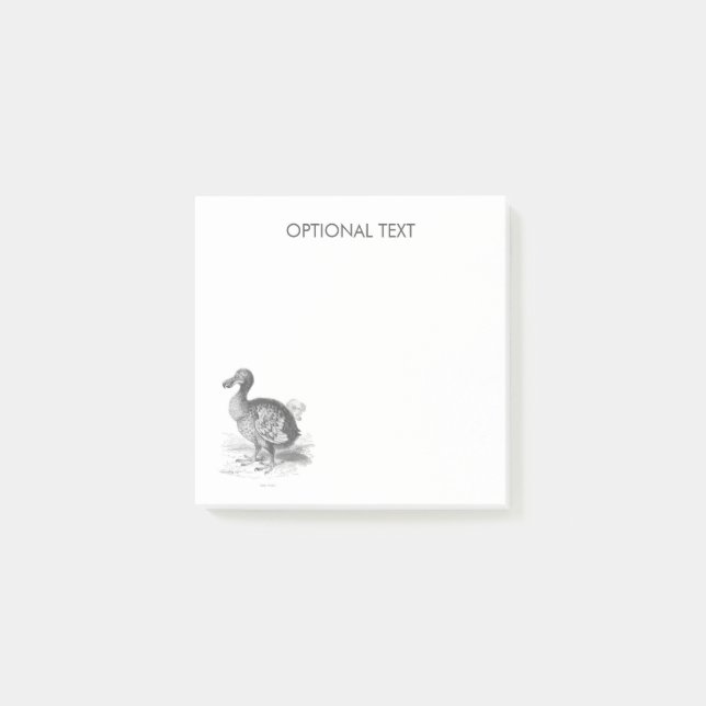 Dodo Bird Illustration Post-it Block (Framsida)
