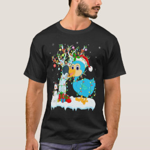 Dodo Bird Julafton Träd Lighting Santa Hat Dodo Kr T Shirt