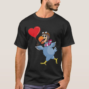 Dodo Bird med hjärtballon Valentines day Kärlek B T Shirt