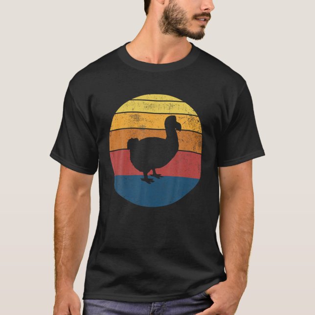Dodo Bird Retro Vintage Gift T Shirt (Framsida)