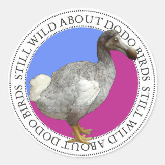 Dodo Bird Runt Klistermärke
