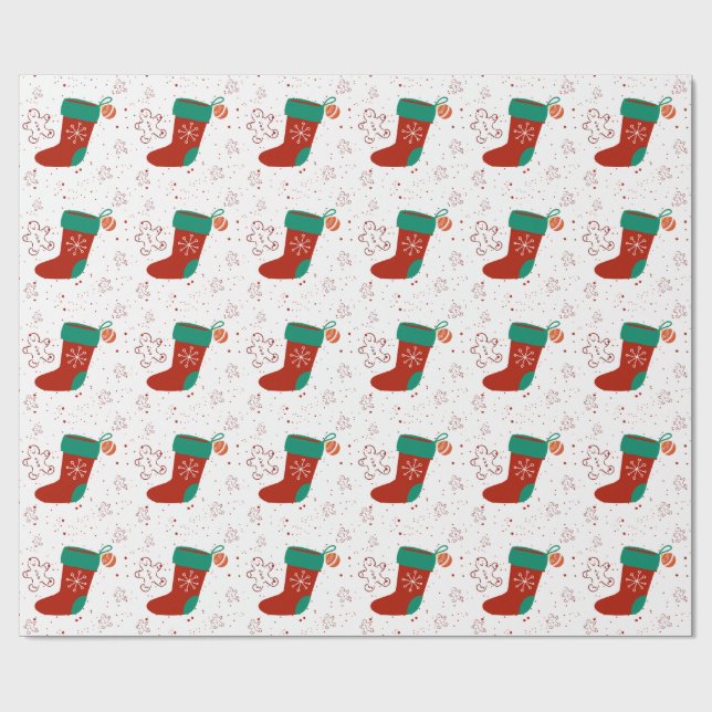 Dodo Craft Studio Söt julstrumpa Holiday. Presentpapper (Platt)