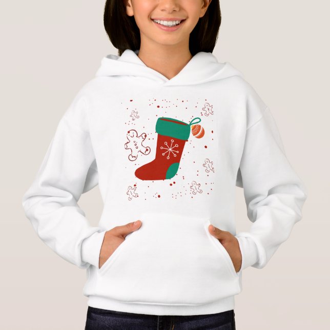 Dodo Craft Studio Söt julstrumpa Holiday. T Shirt (Framsida)