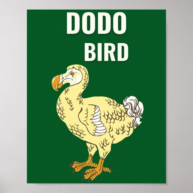 Dodo-fågel Poster (Framsidan)