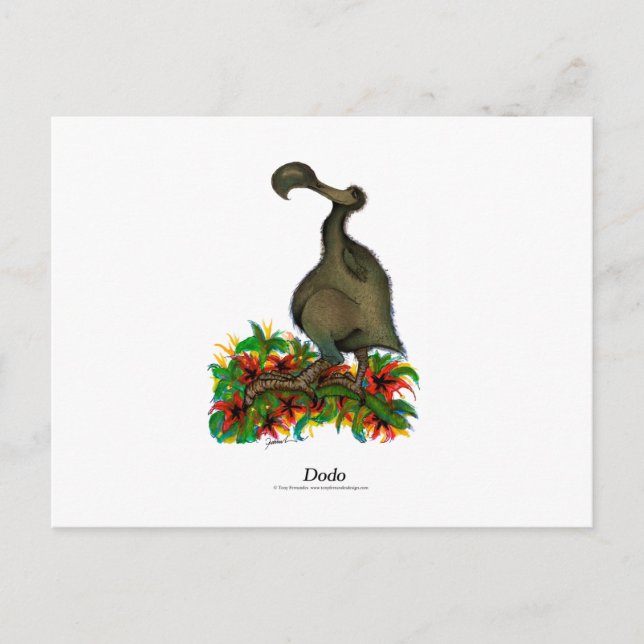 Dodo-fågel, tony fernandes vykort (Framsida)