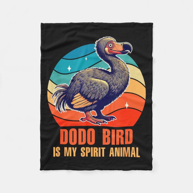 Dodo Fåglar Älskare Ornitolog Dodo Fågel Är Min Sp Fleecefilt (Framsidan)