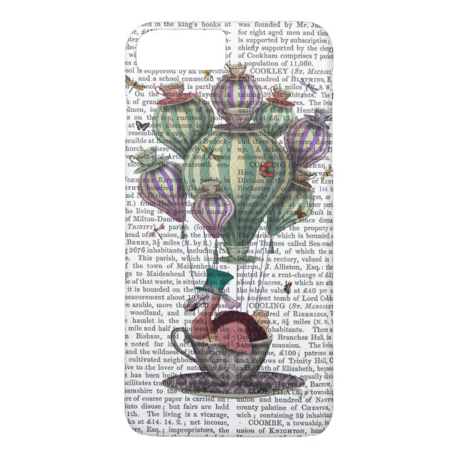 Dodo i Tekopp med Dragonflies Case-Mate iPhone Skal (Baksida)